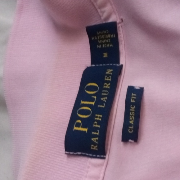 Polo by Ralph Lauren Men,S /Unisex Pink and Green Polo Shirts sz.medium - Picture 7 of 8
